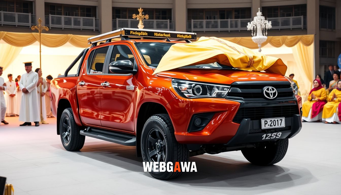 Hilux se transforma em Papamóvel para visita do Papa