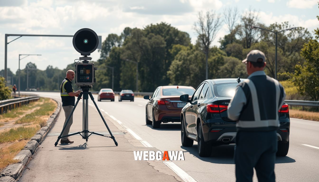 Testes de radares de velocidade média