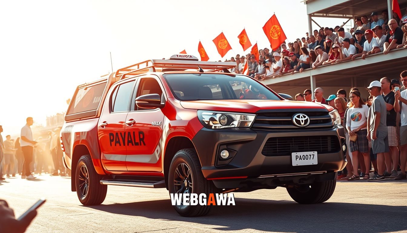Toyota Hilux se transforma em papamóvel