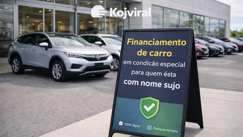 Financiamento de carro usado para quem tem nome sujo: veja alternativas reais no Brasil