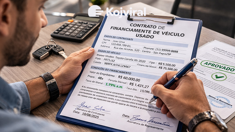 Financiamento de carro usado vs novo: diferenças e cuidados no Brasil