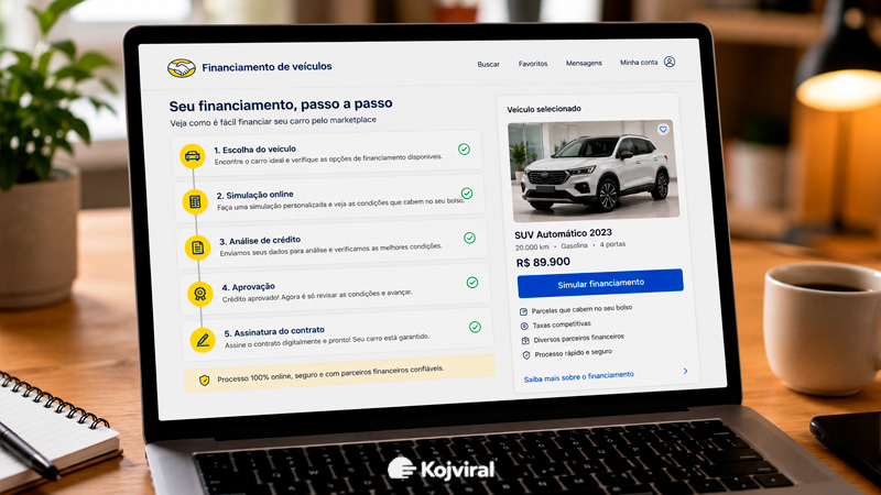 Como financiar um carro pelo Mercado Livre entendendo a simulação, a aprovação de crédito e as condições da compra