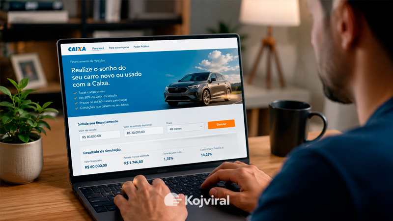 Comprar carro financiado pela Caixa vale a pena? Veja como funciona, taxas, requisitos e condições em 2026