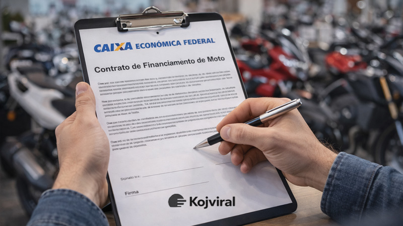 Financiar moto pela Caixa em 2026: guia completo com taxas, prazos, condições e análise prática