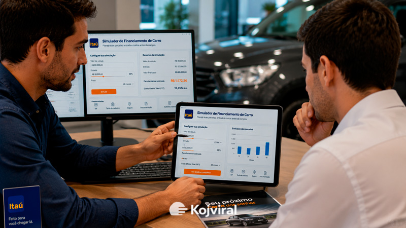 Simulador de financiamento de carro Itaú e tudo o que você precisa saber antes de financiar um veículo